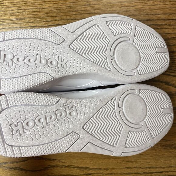 Reebok BB 4000 II Men’s Triple White Athletic Sneaker Shoes Leather Size 13 NEW main image 5